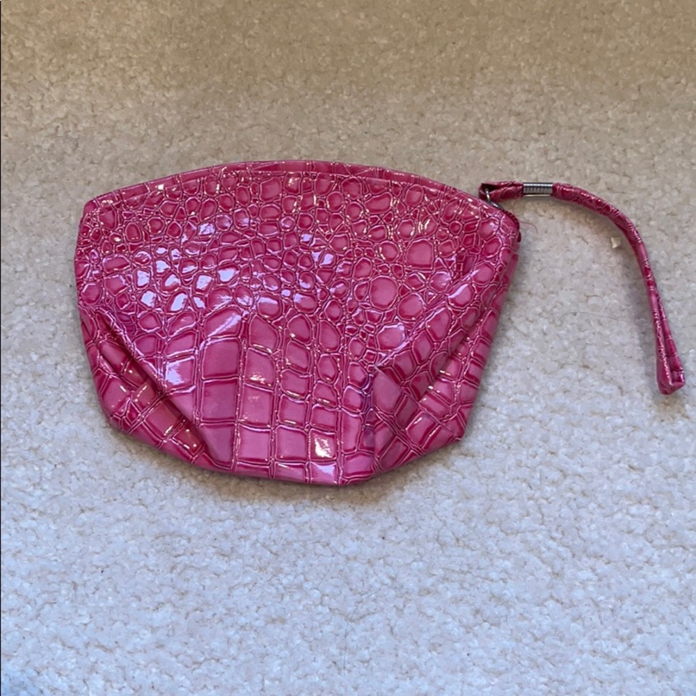 Snakeskin make up bag
